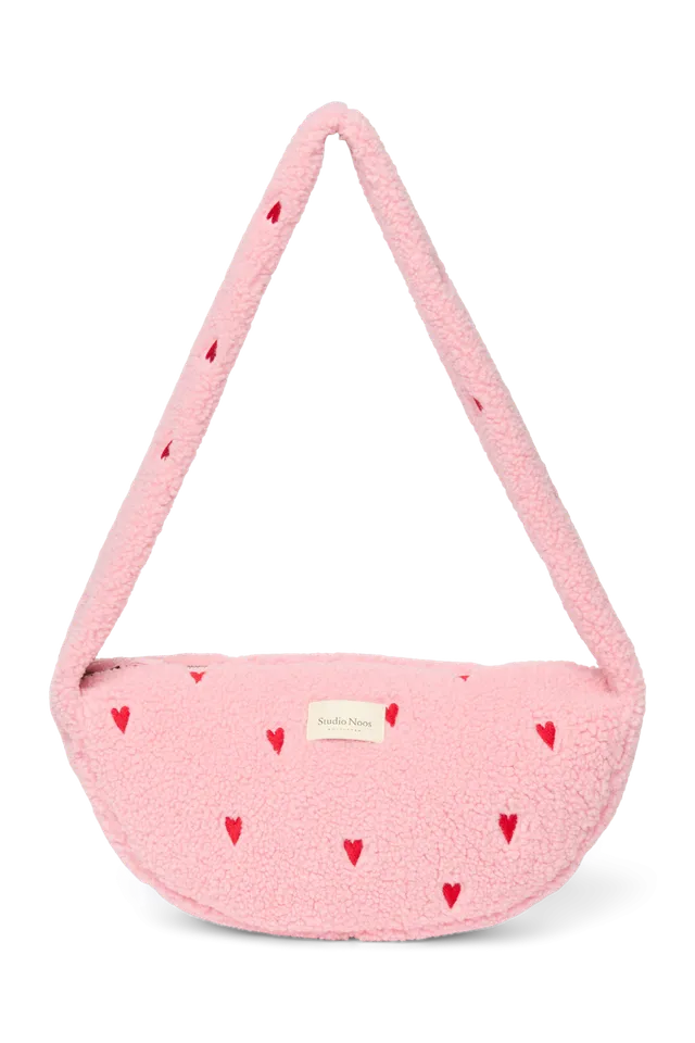Studio Noos Teddy Mini Cross Body Umhängetasche Rosa Hearts