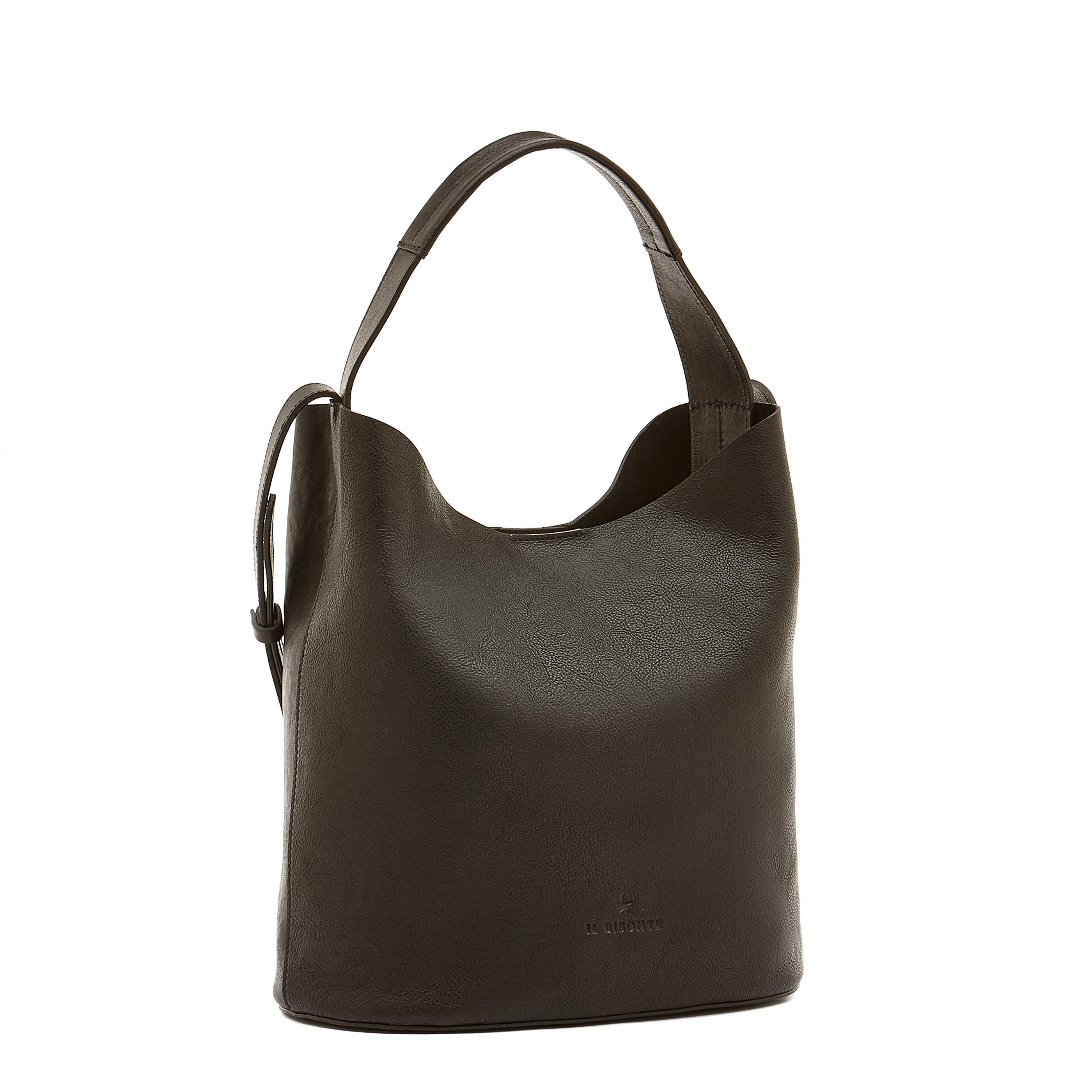 Il Bisonte Le Laudi Beuteltasche Leder schwarz