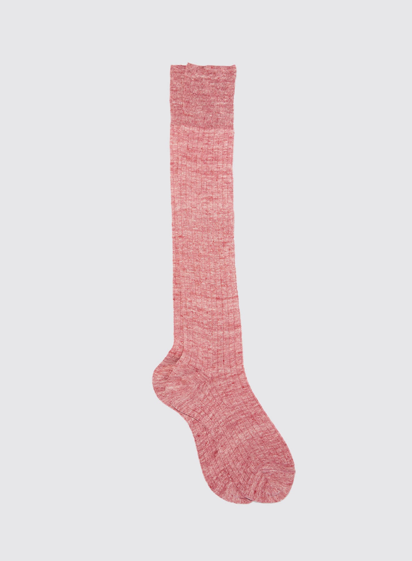Maria la Rosa Leinensocken Rust Grobstrick