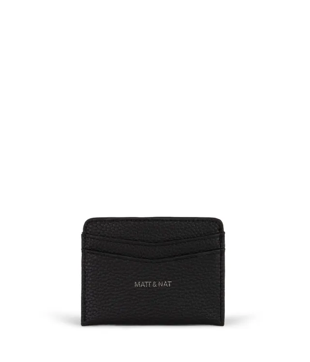 Matt & Nat Junya Grain Kartenetui schwarz vegan