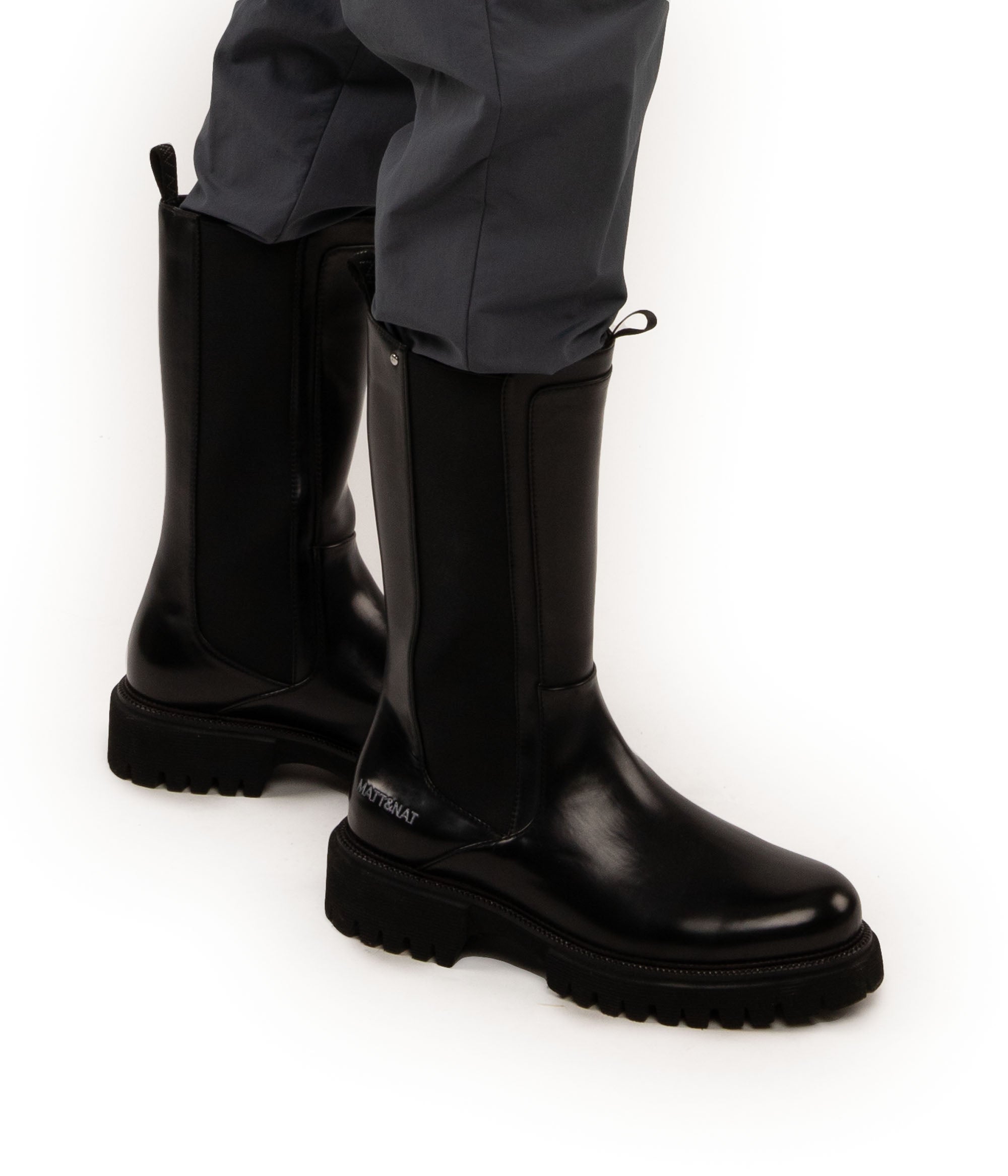 Matt & Nat Krause Chelsea Boots schwarz Lack