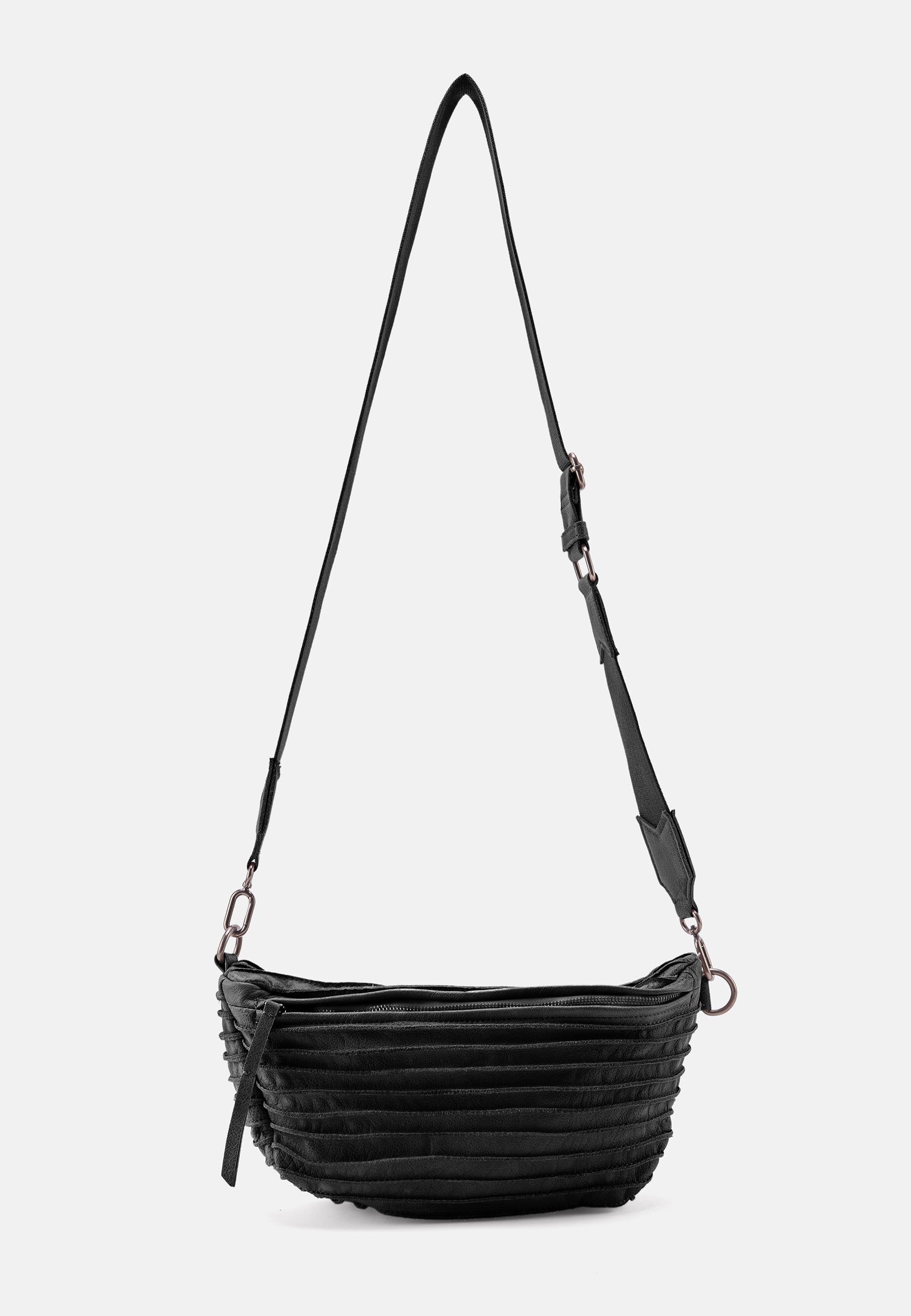 FREDsBRUDER Riffel Beltbag Bauchtasche powder rose Leder