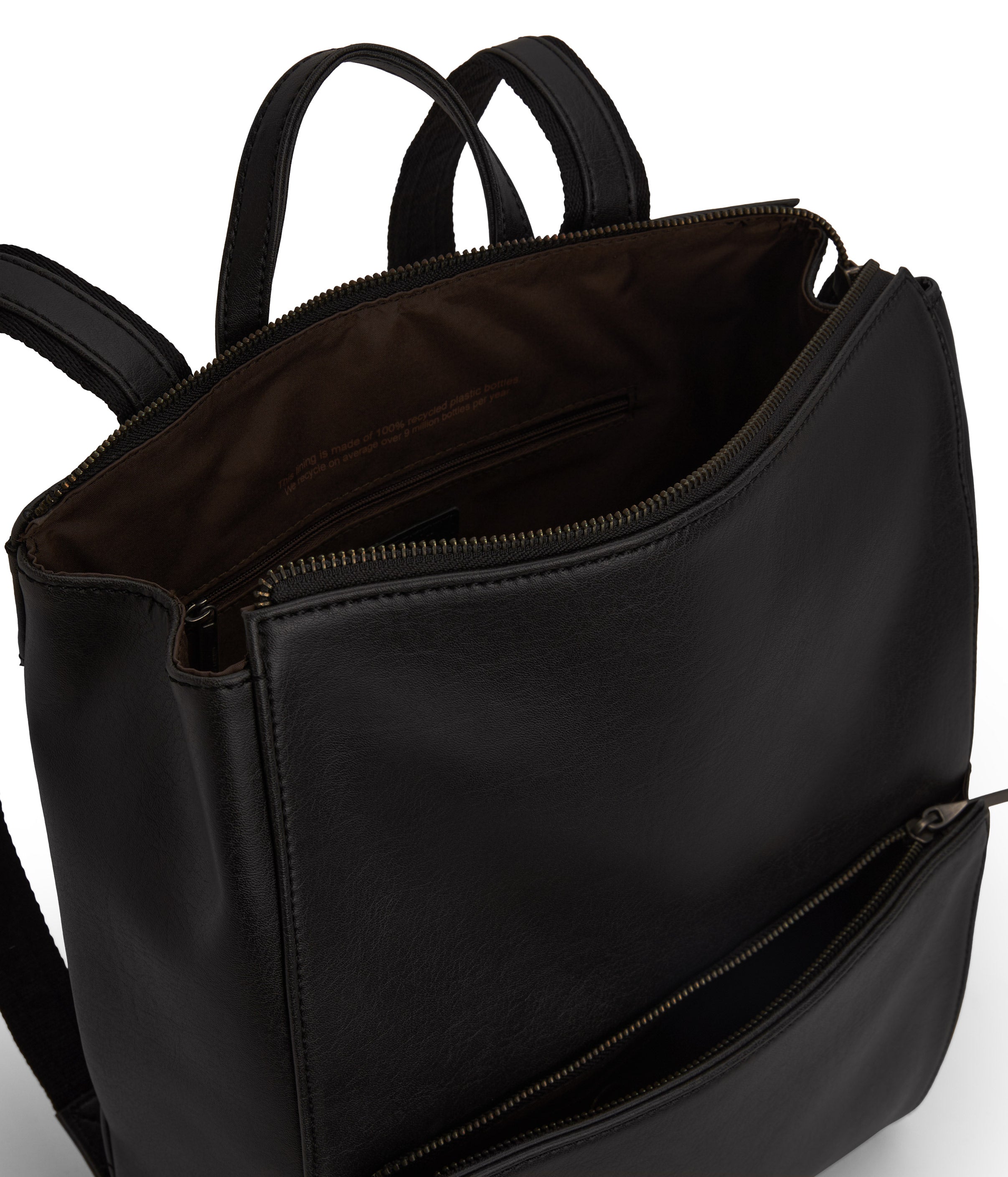 Matt & Nat Eve Vintage Rucksack schwarz vegan 13 Zoll