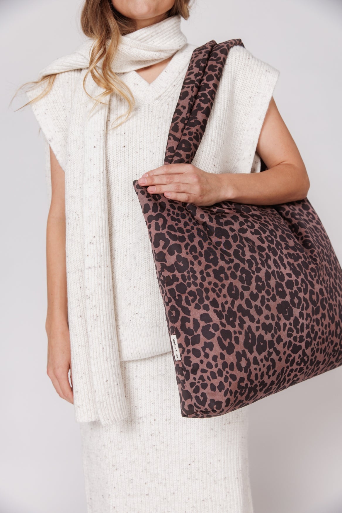 Studio Noos Puffy Mom Bag Wickeltasche Rot Leo Gepolstert