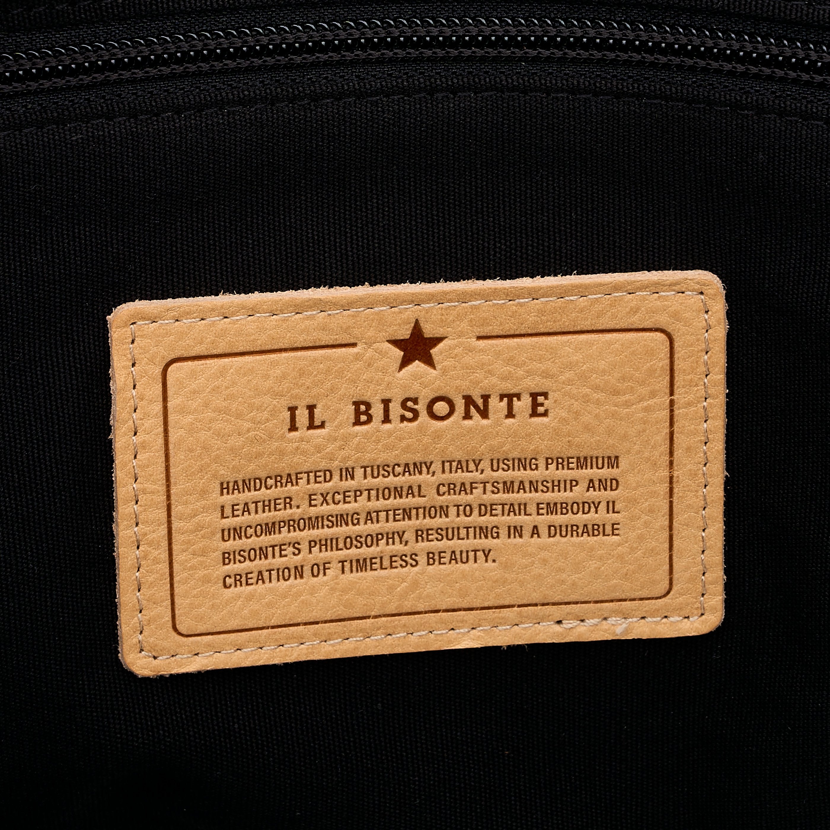 Il Bisonte Segno Reisetasche Schwarz Leder