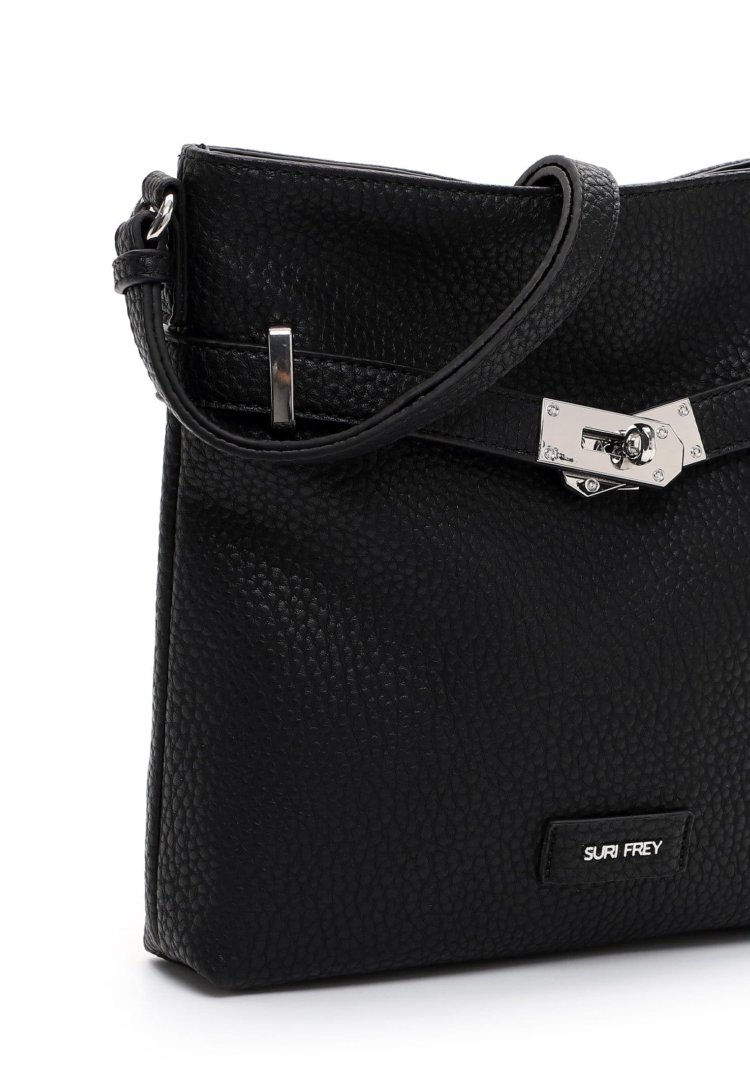 SURI FREY Leony Crossover Bag Umhängetasche Black schmal