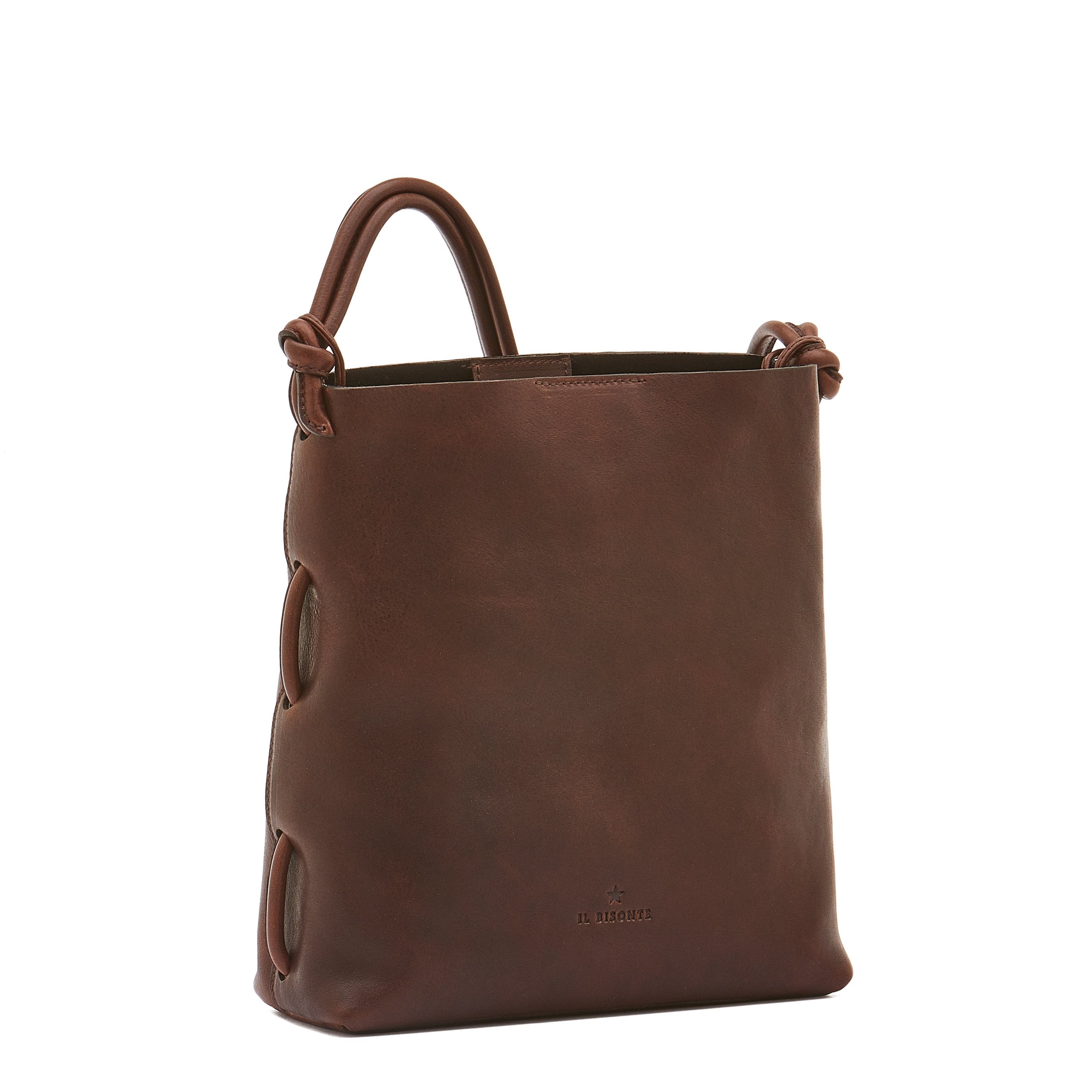 Il Bisonte Snodo Schultertasche Kaffee Vollleder
