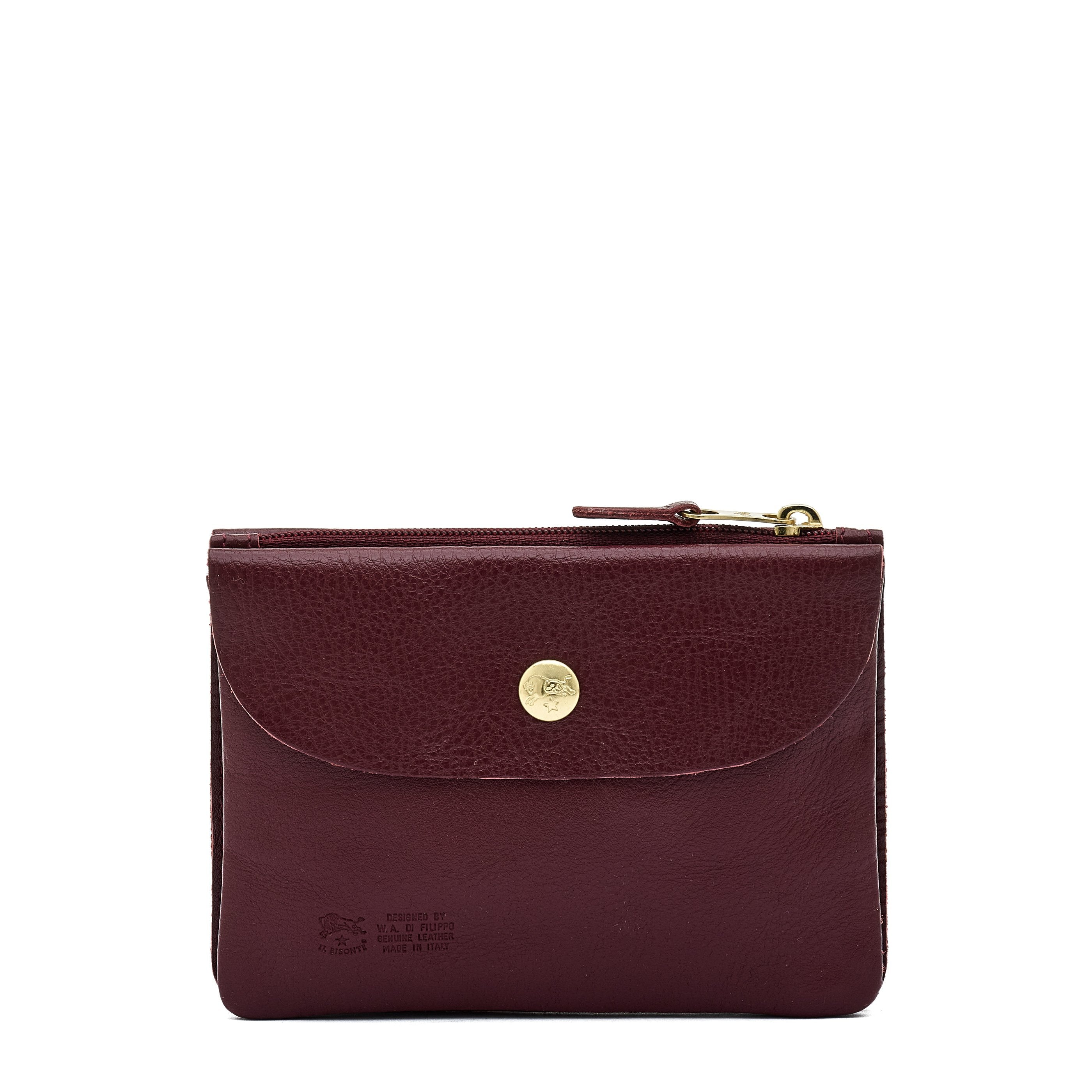 Il Bisonte Bustina Clutch Vollleder amarena 3 Fächer