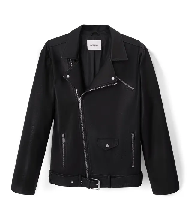 Matt & Nat Dalex Motorradjacke Herren schwarz vegan Gr. M