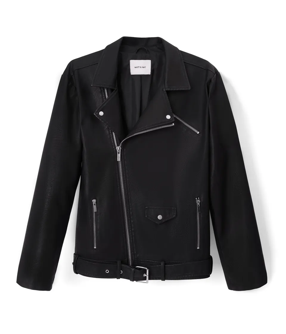 Matt & Nat Dalex Motorradjacke Herren schwarz vegan Gr. M
