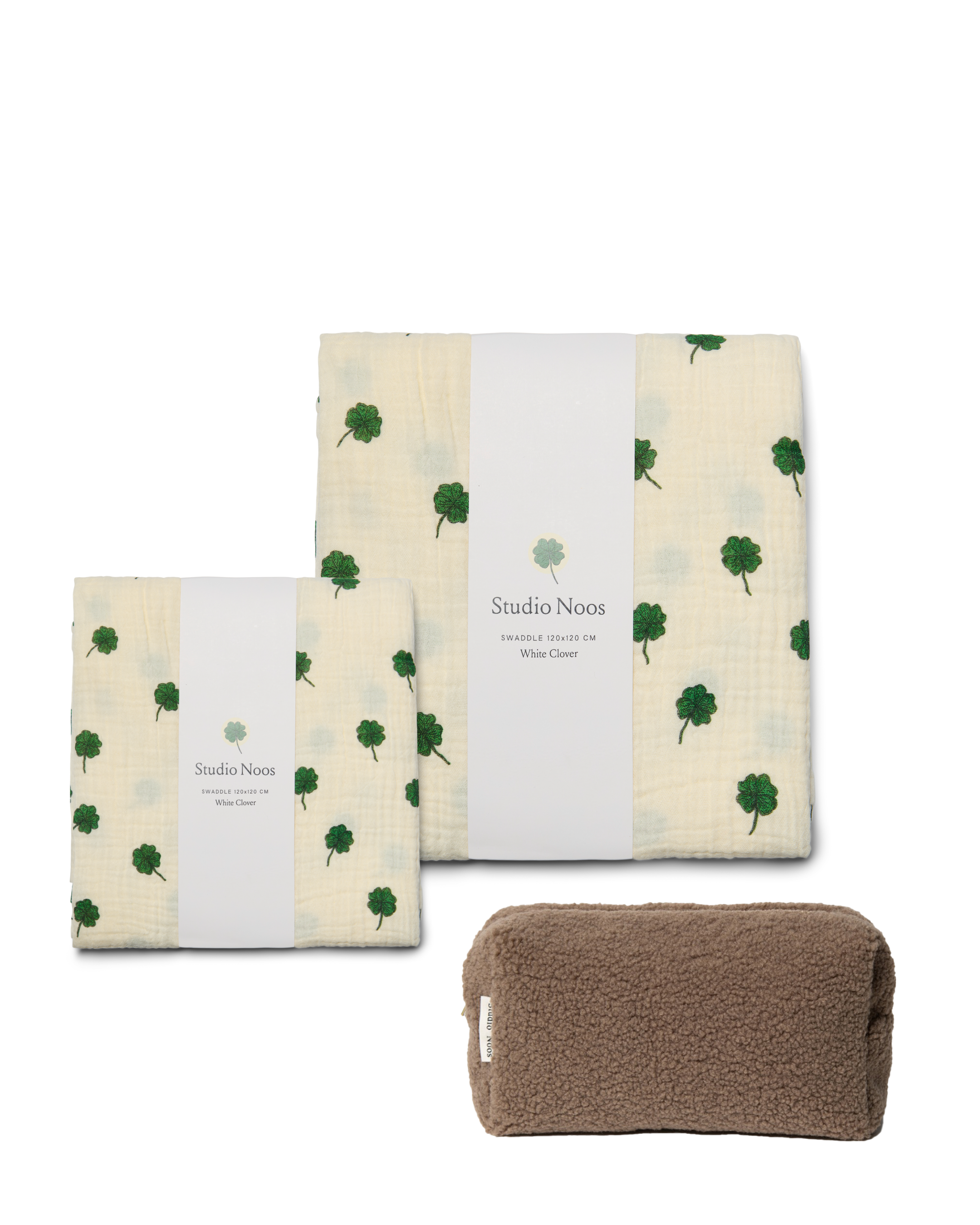 Studio Noos Newborn Essentials Geschenkset braun Baby