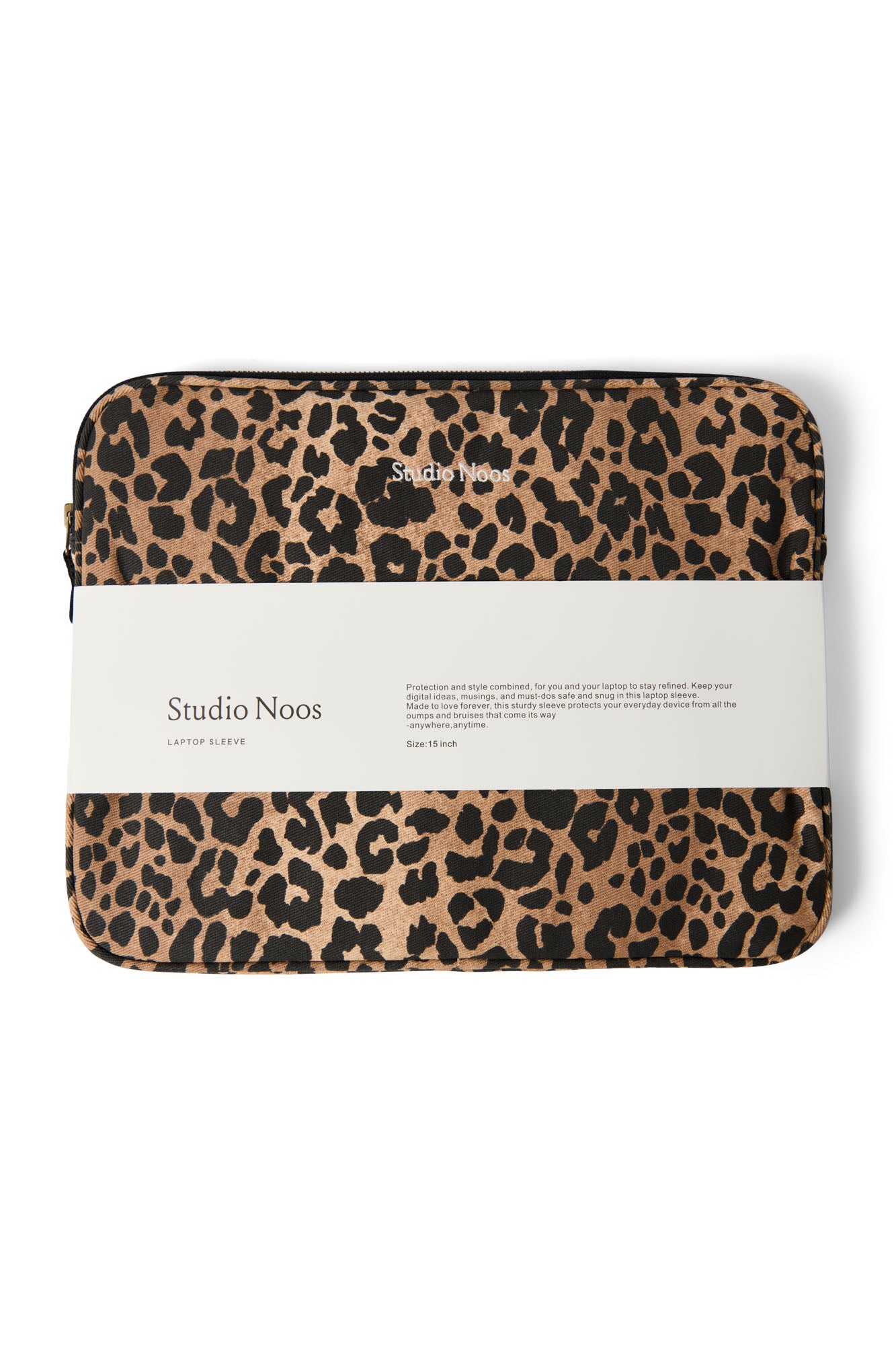 Studio Noos Cotton Laptop Hülle 15 Zoll Brown Leopard