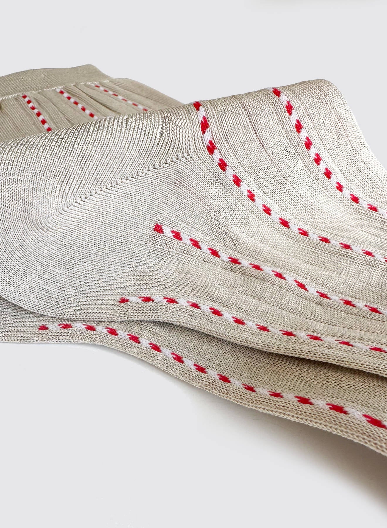 Maria la Rosa WD034RI1864 Socken Natural Baumwolle Ringel