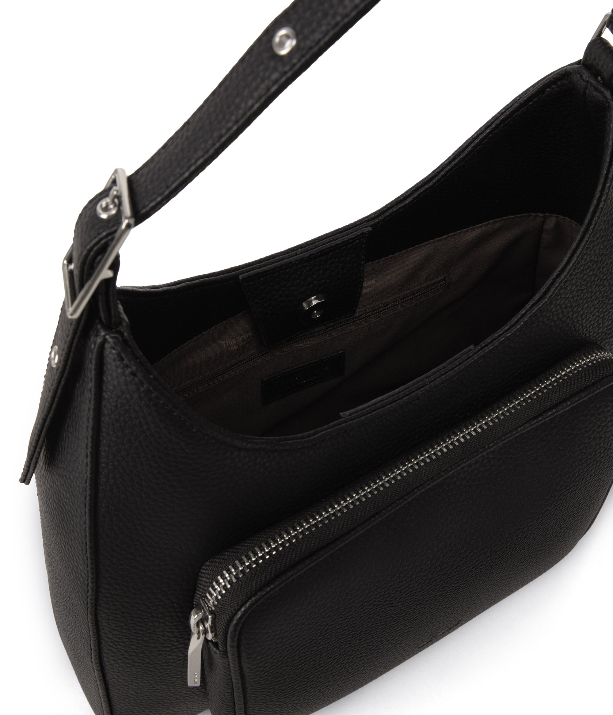 Matt & Nat Purity PALMLG Schultertasche Schwarz 11 Zoll