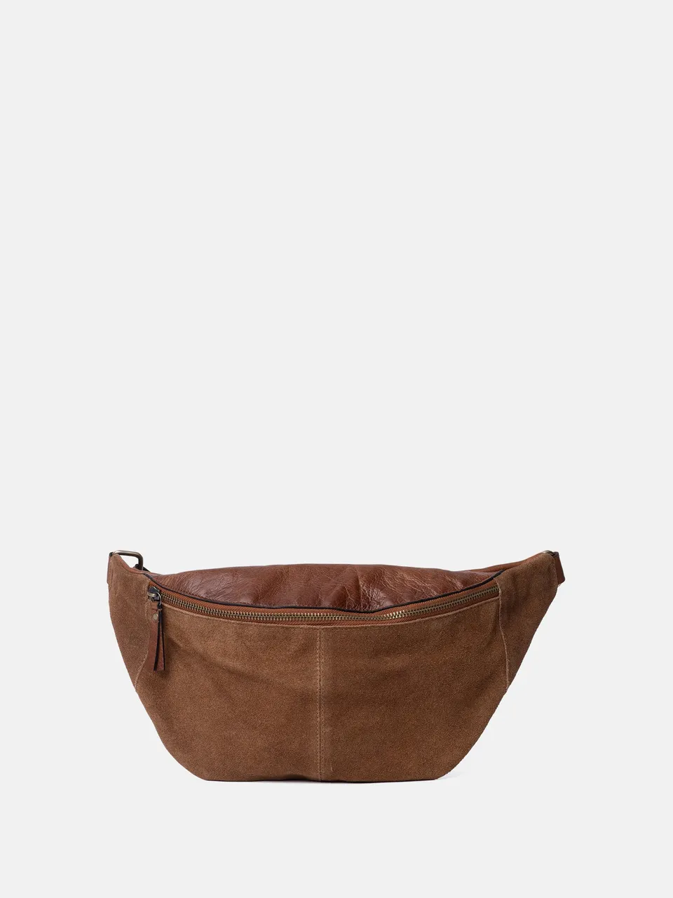 RE:DESIGNED Selma 6689 Bauchtasche Walnuss Vollleder