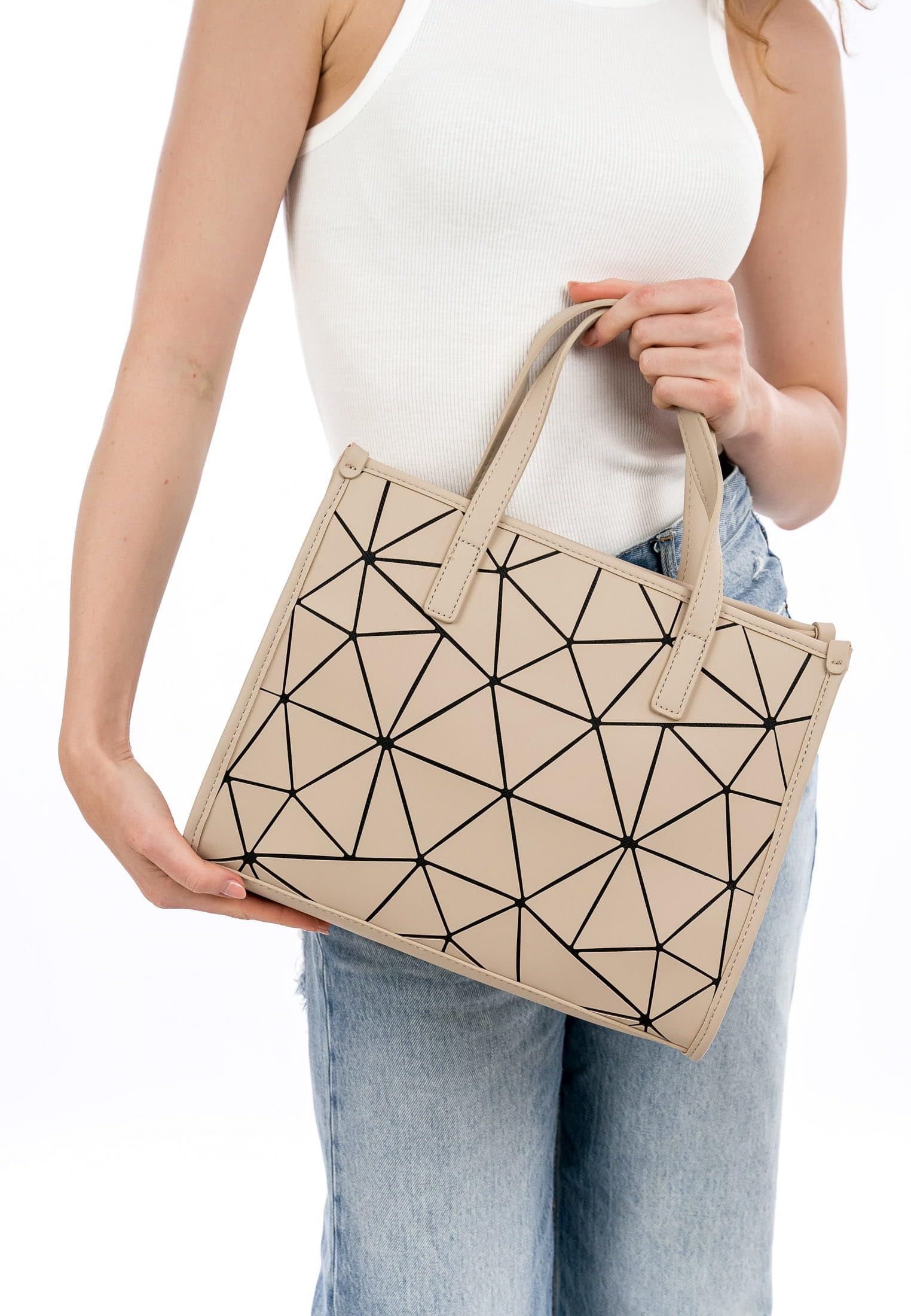 SURI FREY Jessy-Lu Cityshopper M Beige geometrisch