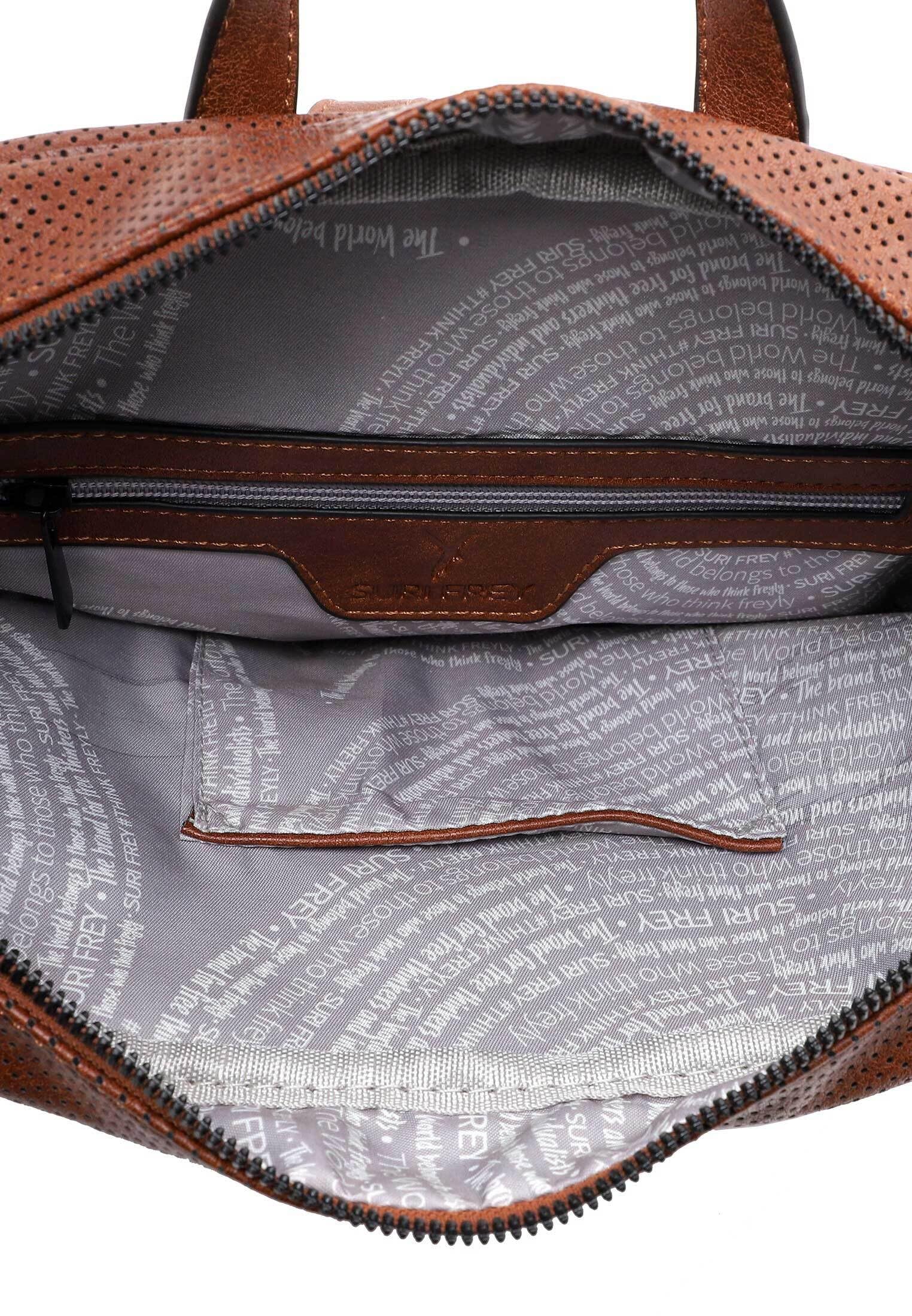 SURI FREY Celly Backpack Rucksack cognac perforiert