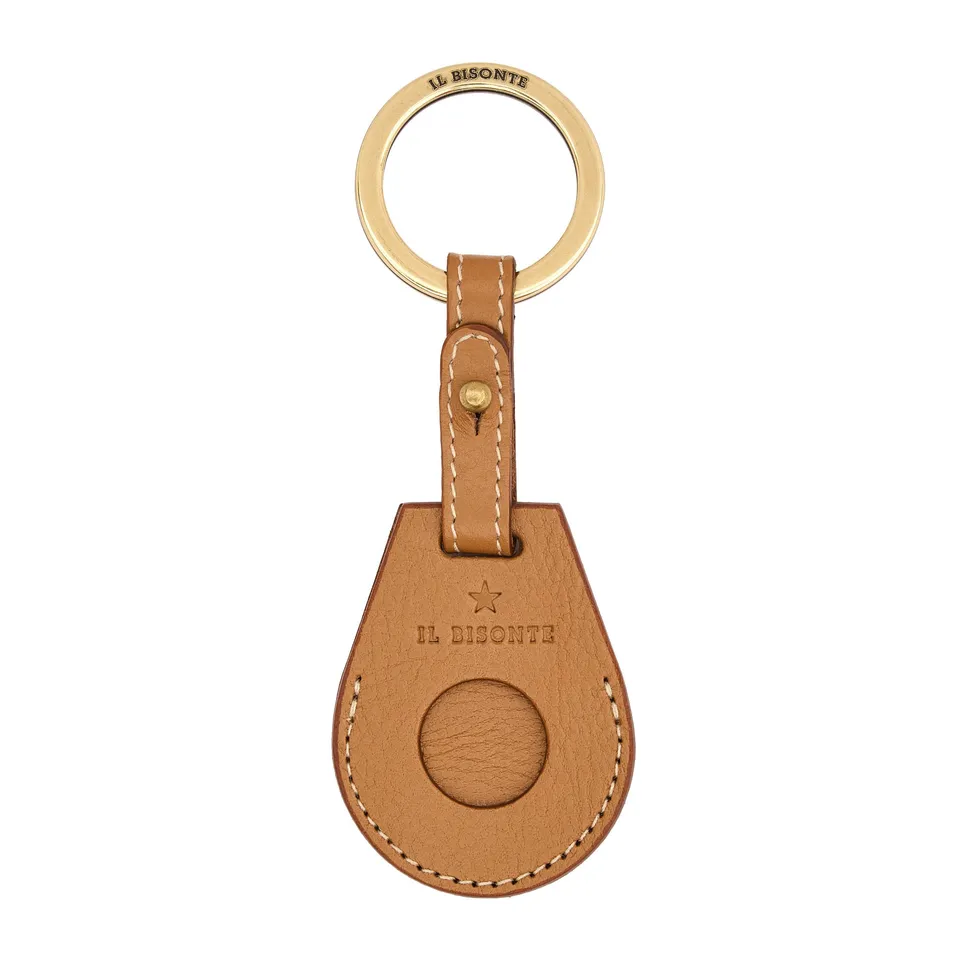 Il Bisonte Nina AirTag Anhänger Leder Gianduia Damen