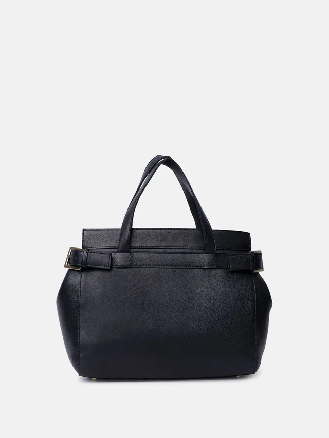 RE:DESIGNED Siri Small 6660 Handtasche Schwarz Vollleder