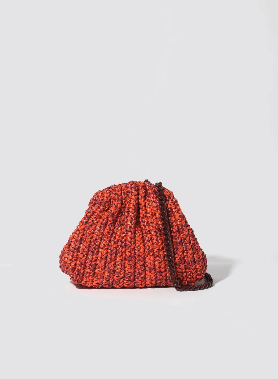 Maria la Rosa Melange WBS25.8.1 Clutch rost Raffia