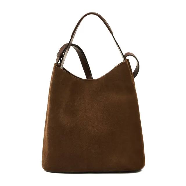 Il Bisonte Le Laudi Beuteltasche Dunkelbraun Suede
