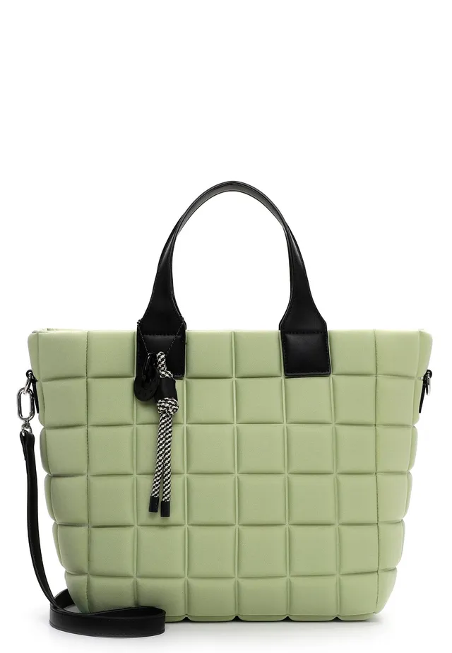 SURI FREY Jancy Cityshopper M Schultertasche Pistachio gesteppt