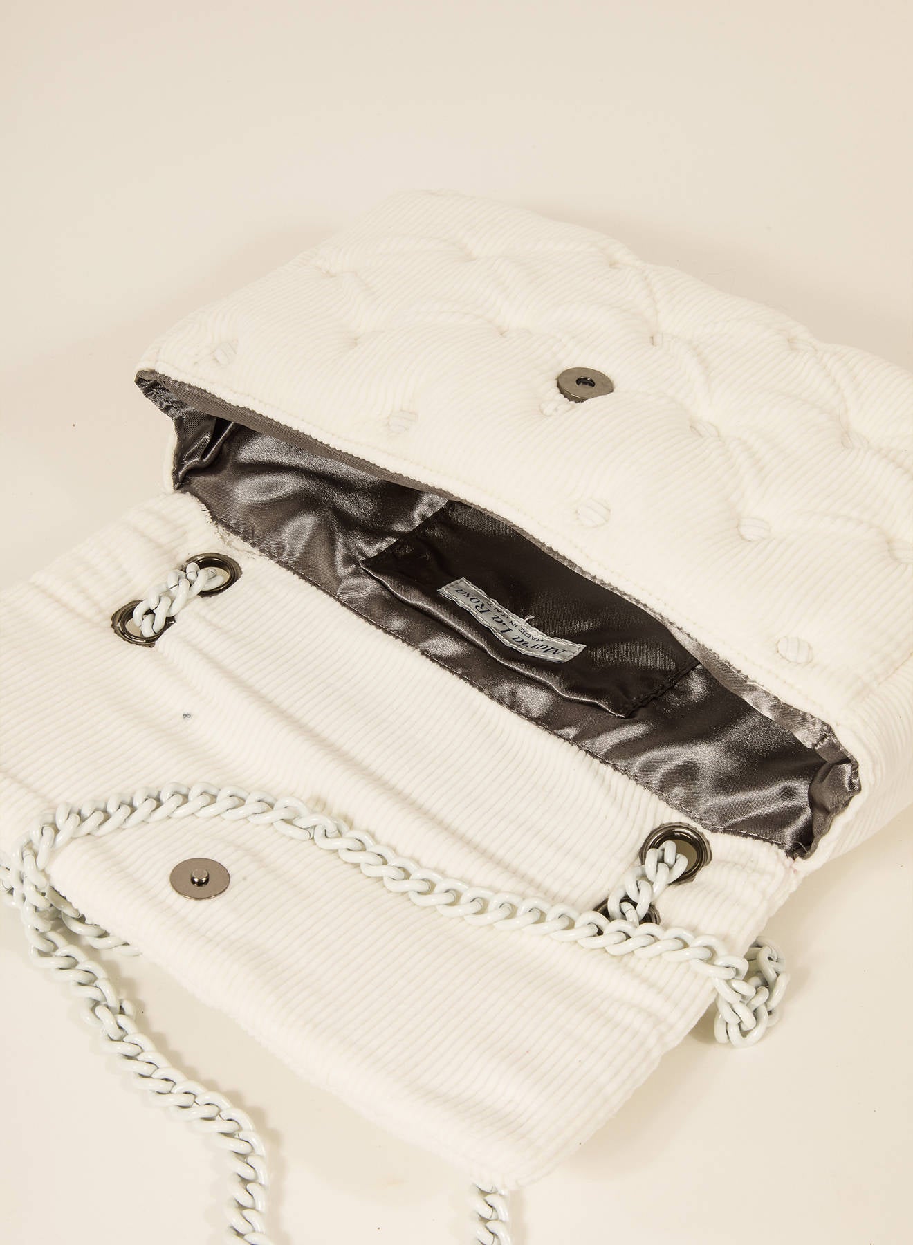 Maria la Rosa Padded Mini Bag SH224 Umhängetasche Weiß gesteppt