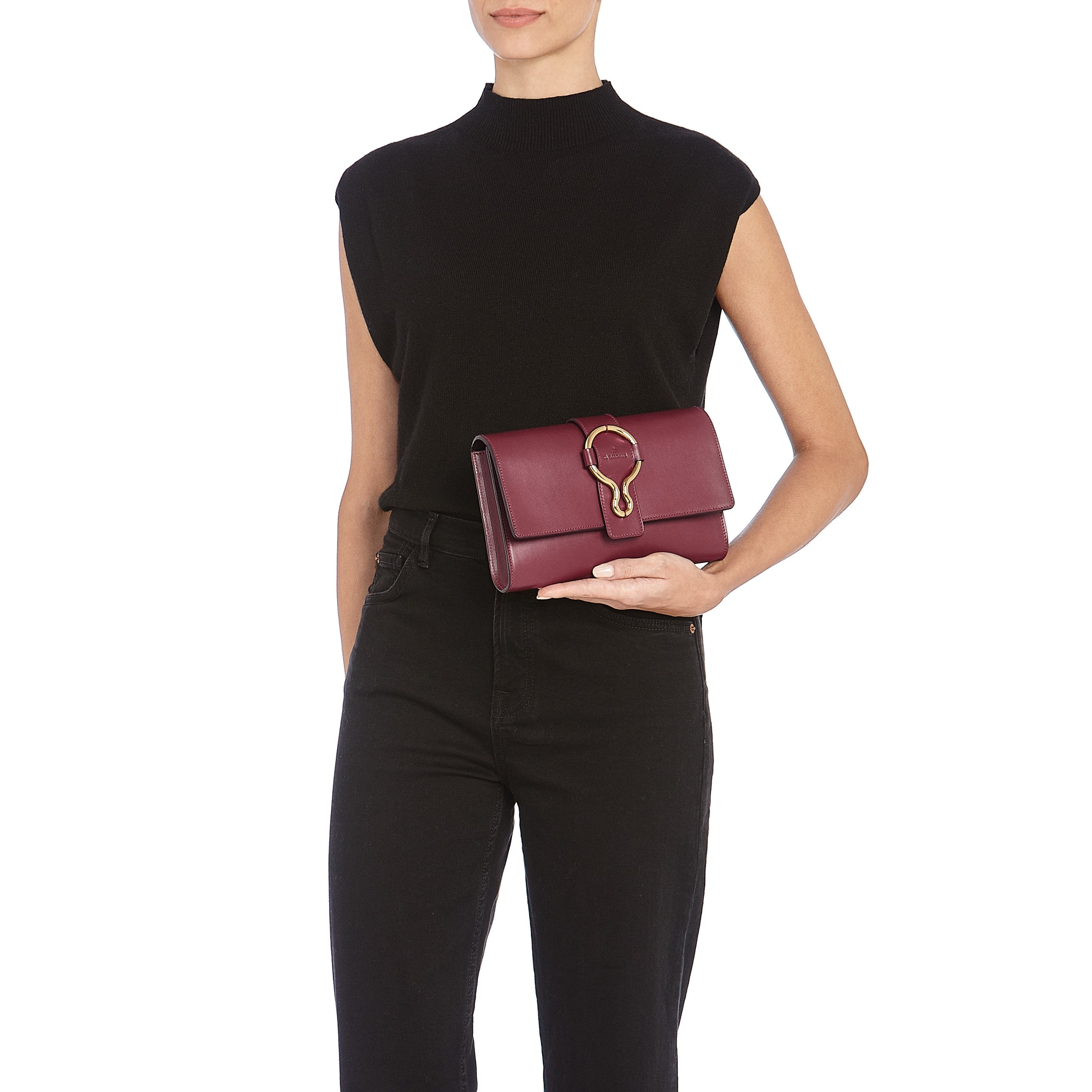 Il Bisonte Consuelo Pochette amarena Vollleder