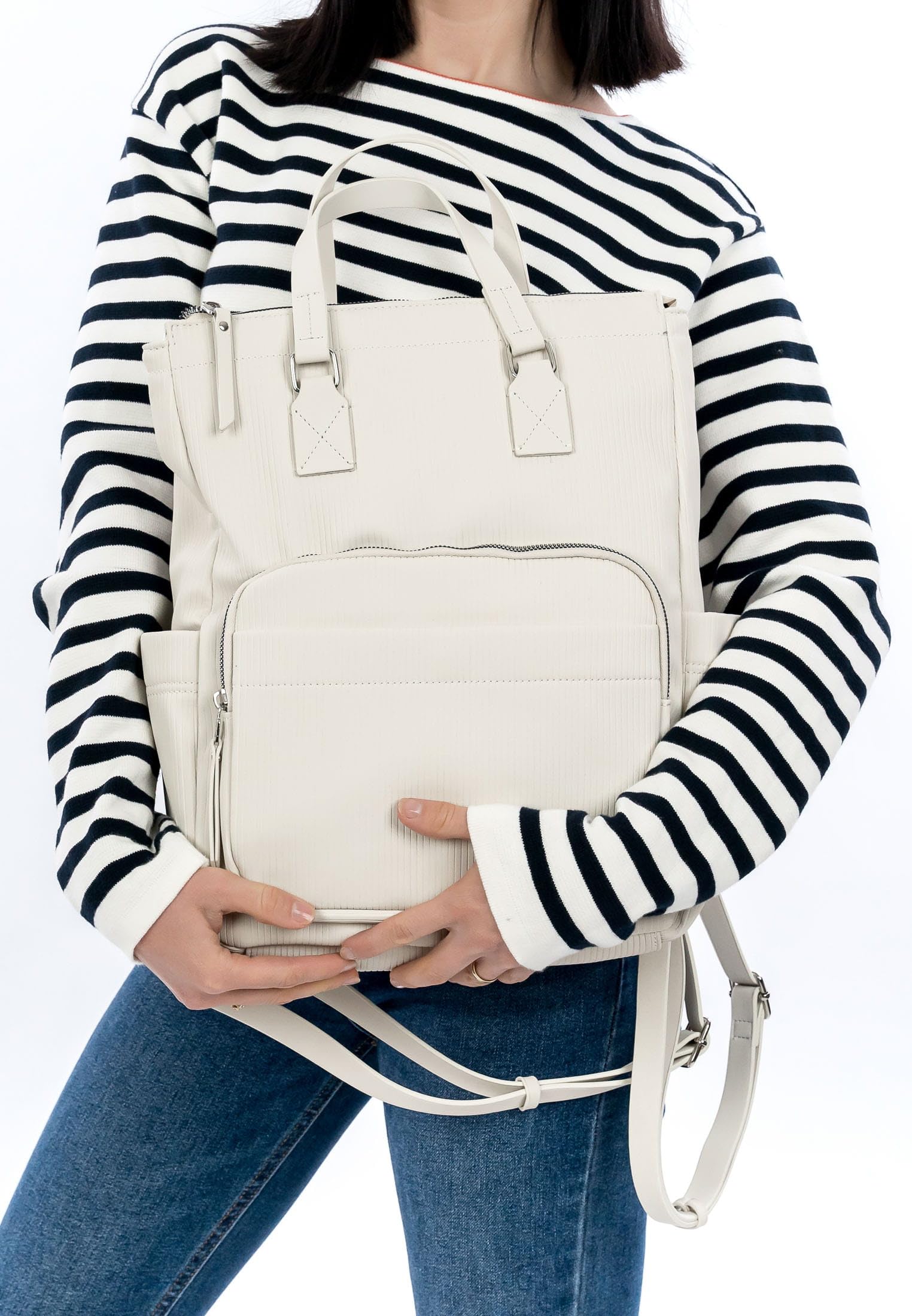 SURI FREY SFY Ricky City Backpack Rucksack Creme