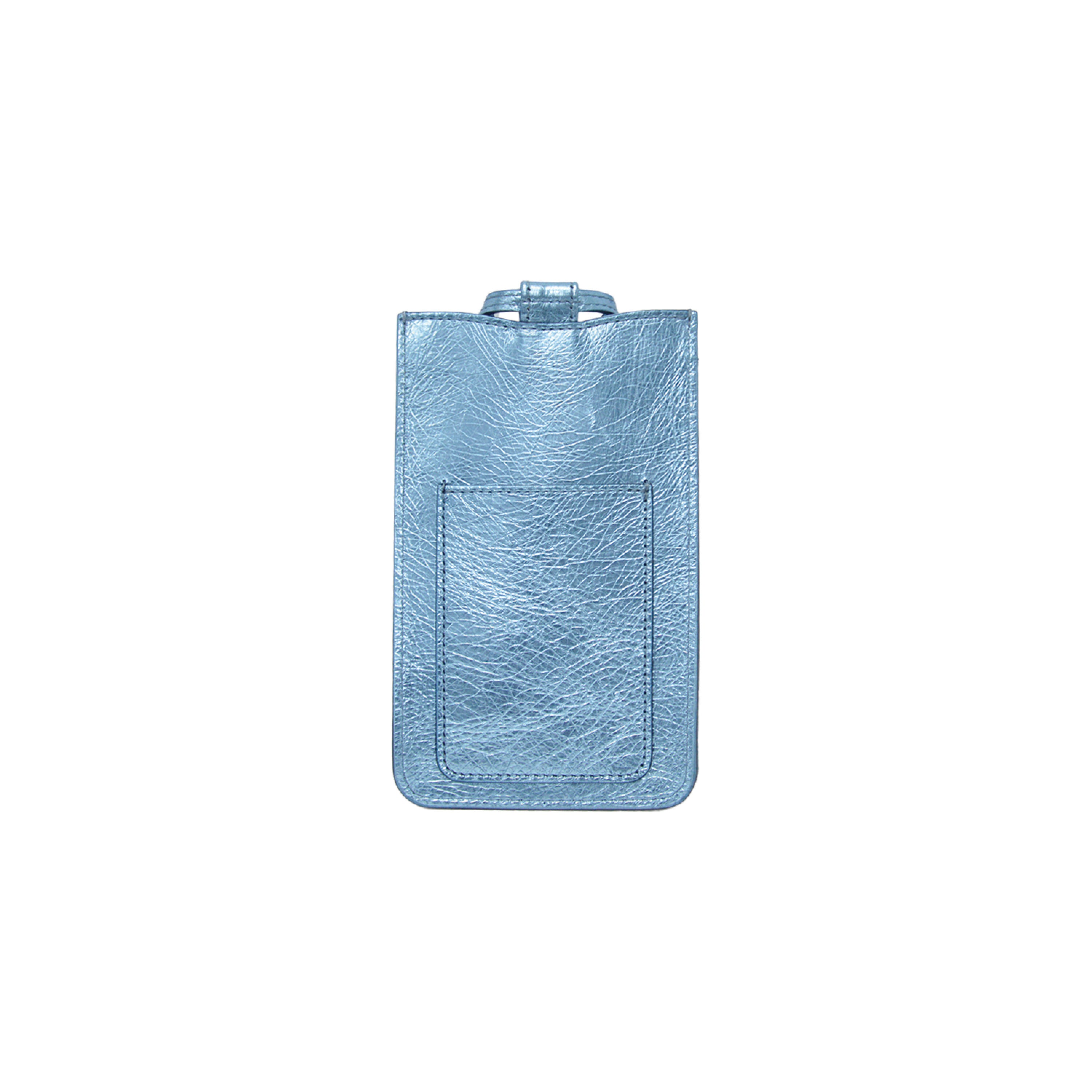 Lamarthe Ambre Handytasche Blau Rindsleder