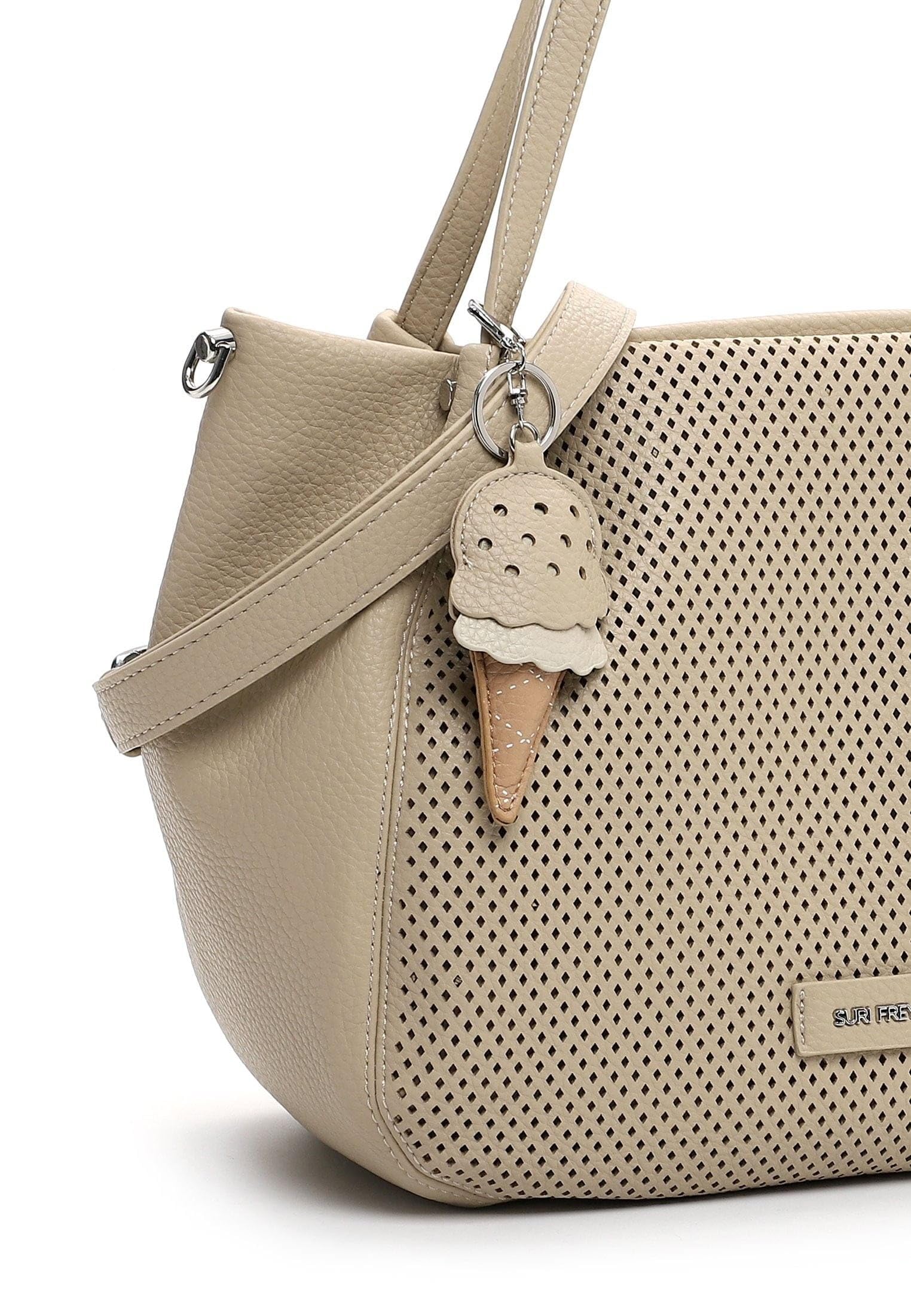 SURI FREY Cilly Shopper Handtasche Beige groß