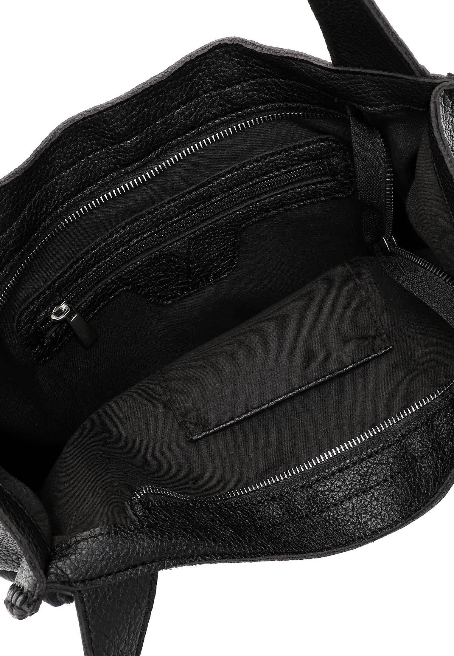 SURI FREY Franzy Cityshopper M Schultertasche Schwarz A4