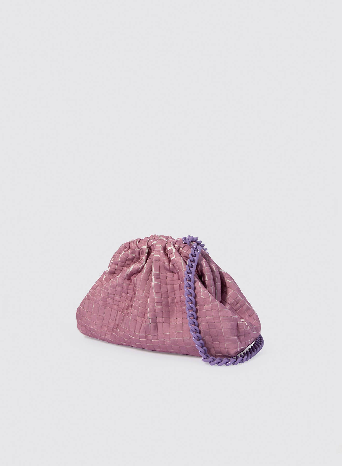 Maria la Rosa Plumage Mini Bag Clutch Malva Band