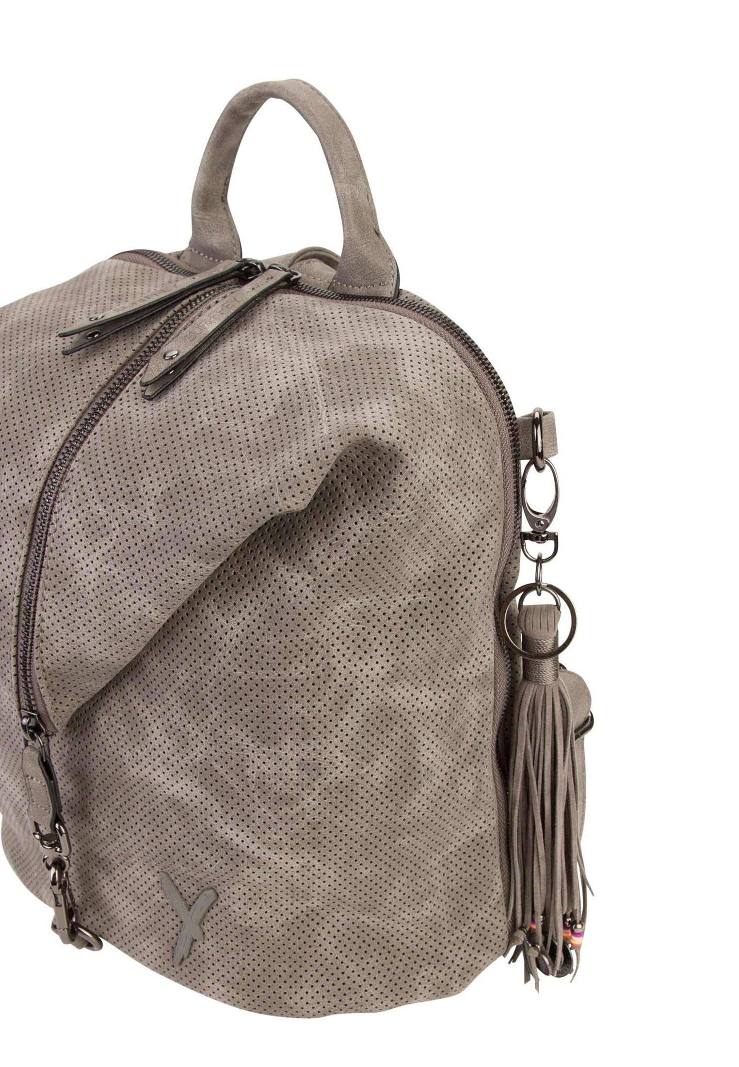 SURI FREY Romy Basic City Rucksack M Dunkelgrau Vegan