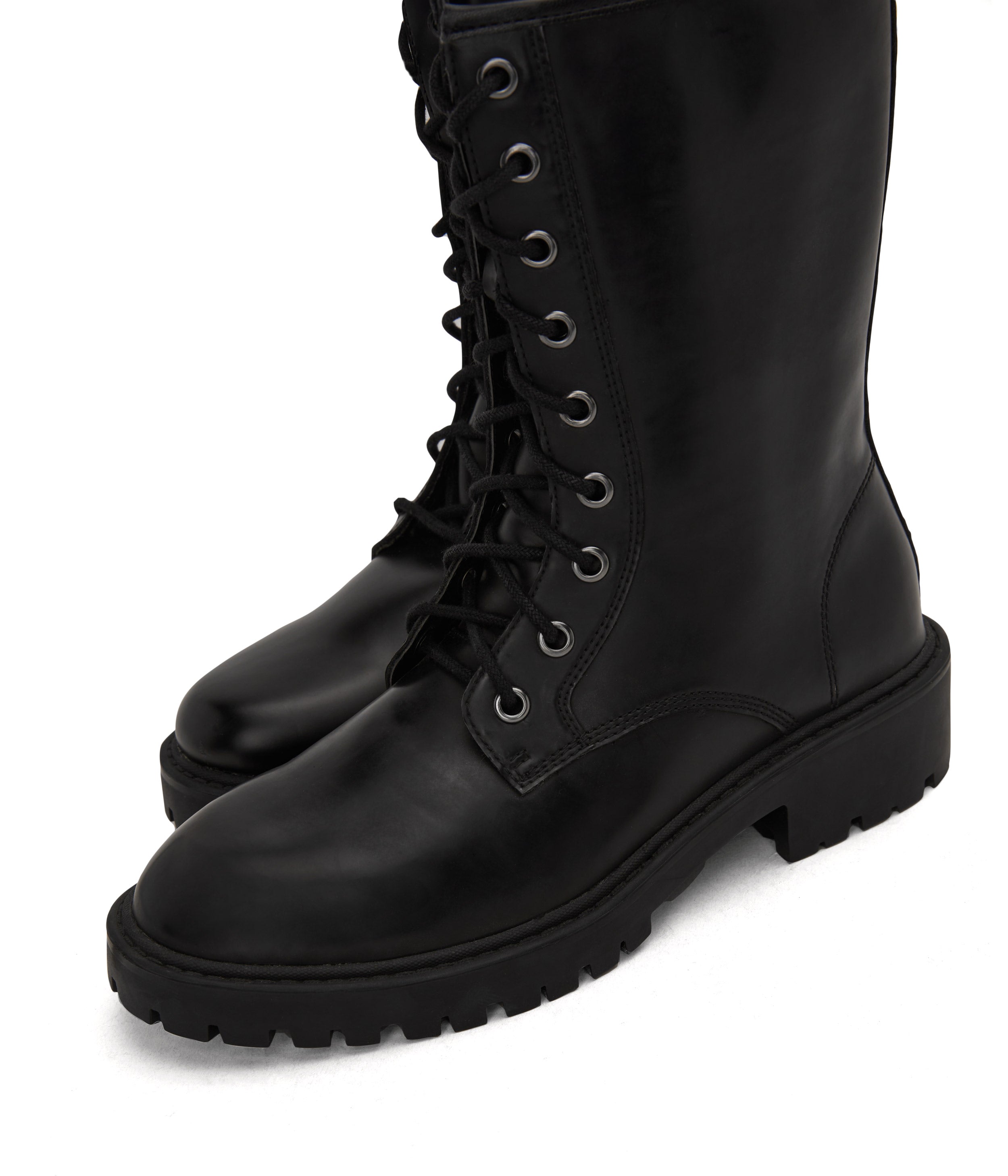Matt & Nat REM Combat Boots Damenstiefel Lack-Optik