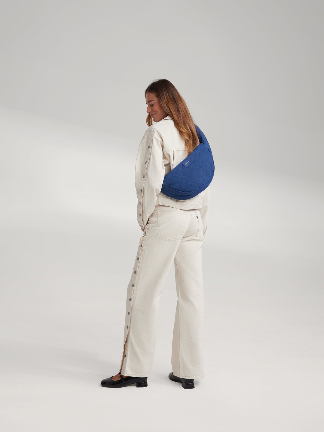 Studio Noos Denim Mini Umhängetasche Dunkelblau Crossbody