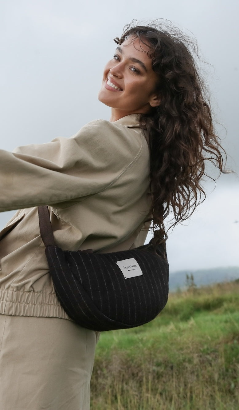 Studio Noos Flannel Chalkstripe Adult Fanny Pack Bauchtasche