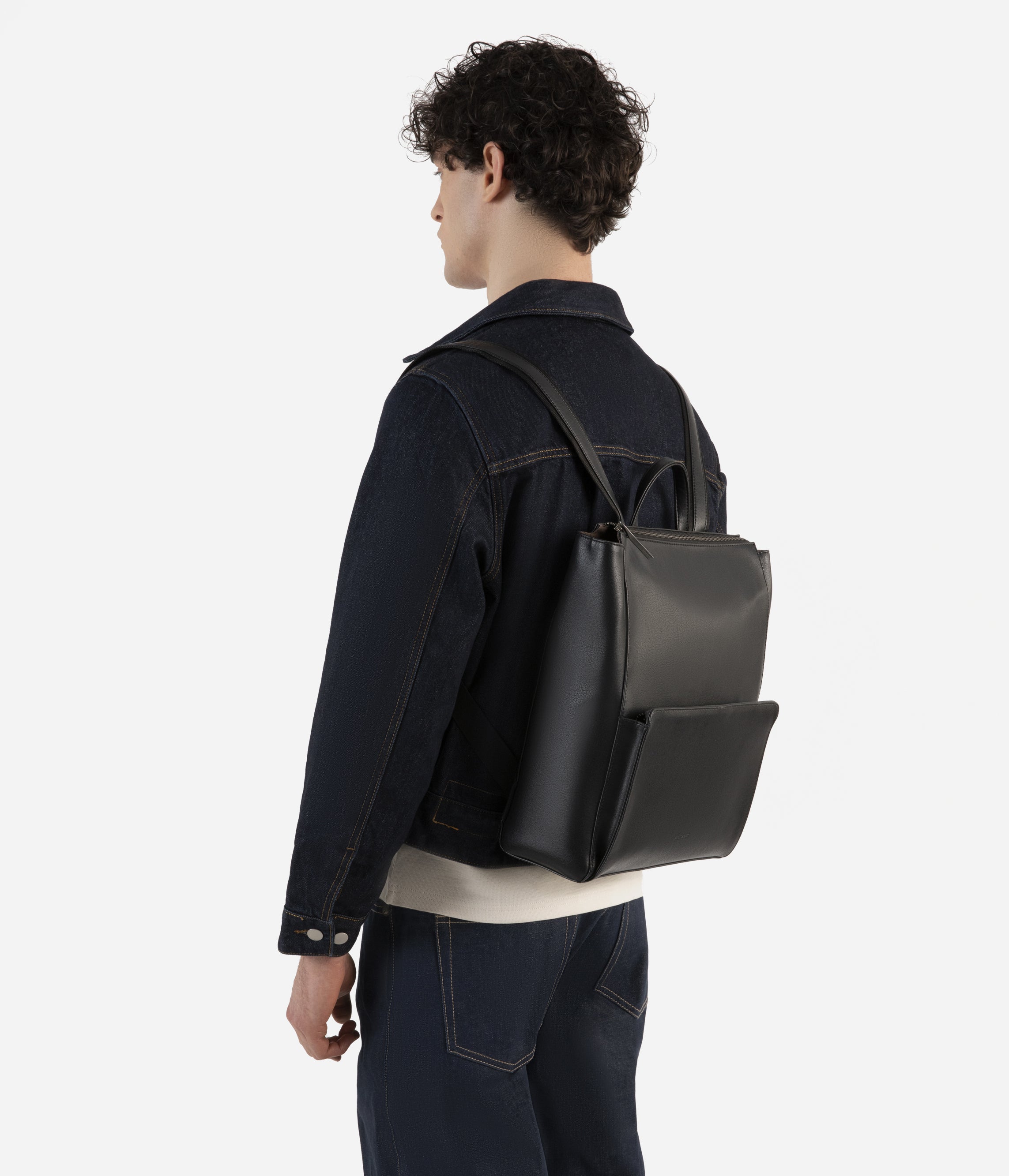 Matt & Nat Eve Vintage Rucksack schwarz vegan 13 Zoll
