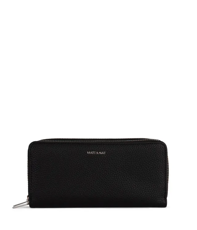 Matt & Nat Sublime Grain Geldbörse Black vegan