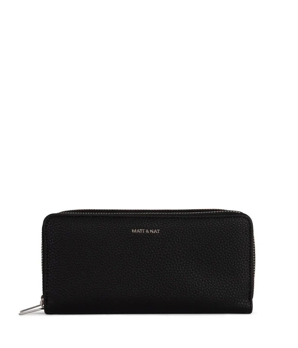 Matt & Nat Sublime Grain Geldbörse Black vegan