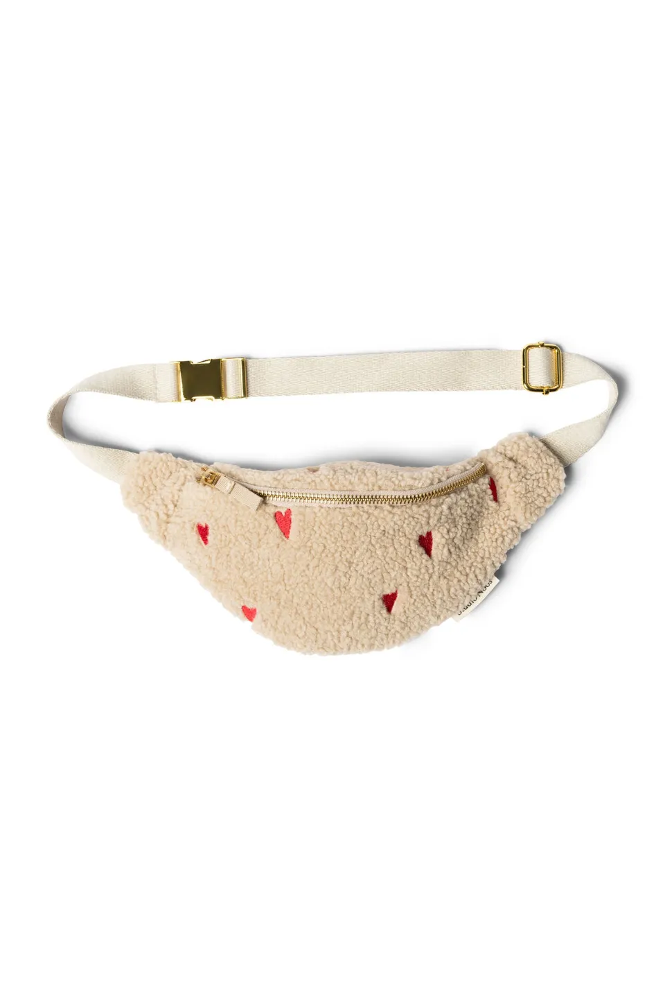 Studio Noos Teddy Mini Bauchtasche Ecru Hearts Kinder