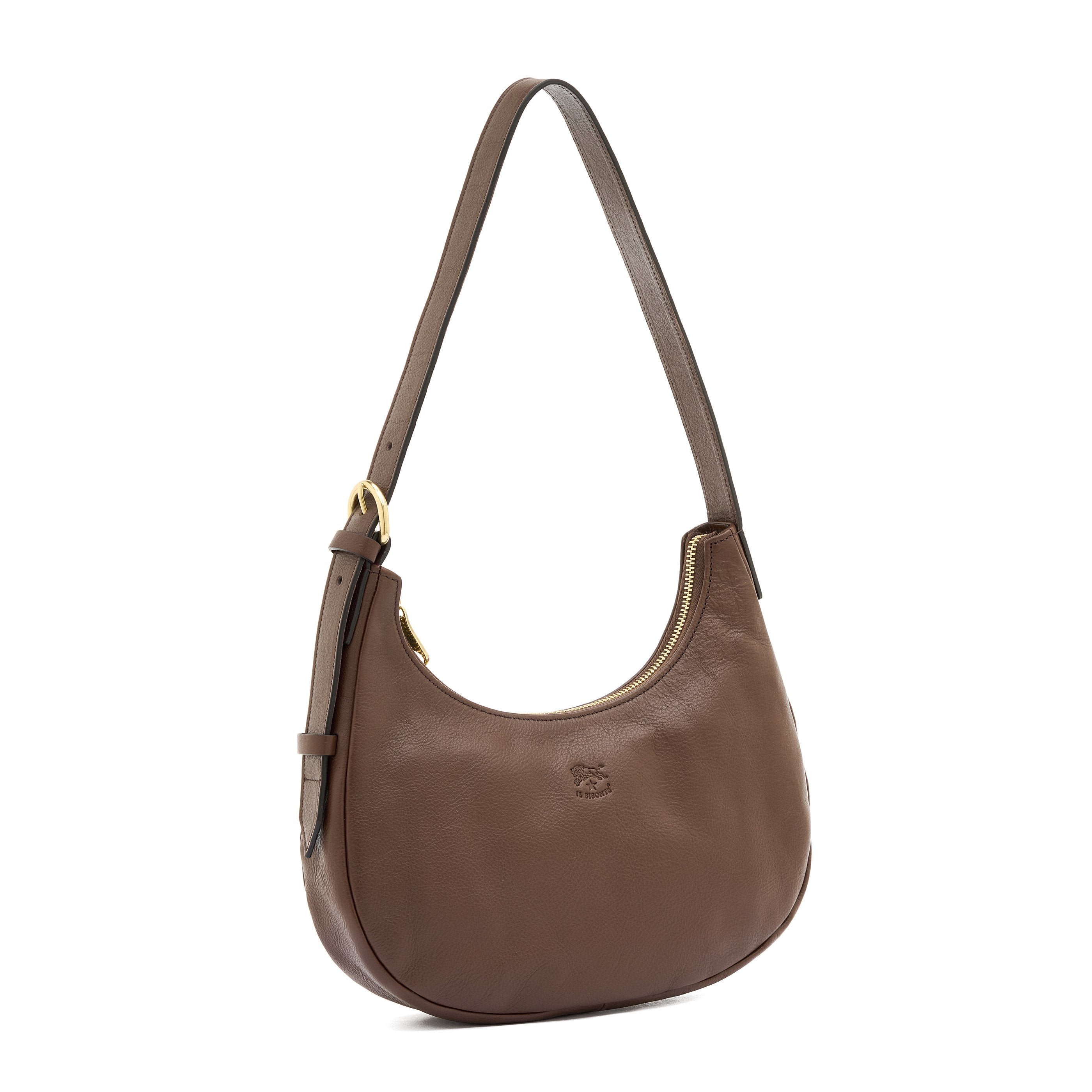 Il Bisonte Belcanto Schultertasche Tabakbraun Leder