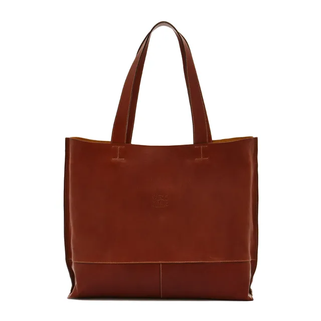 Il Bisonte Talamone Handtasche Damen seppia Vollleder