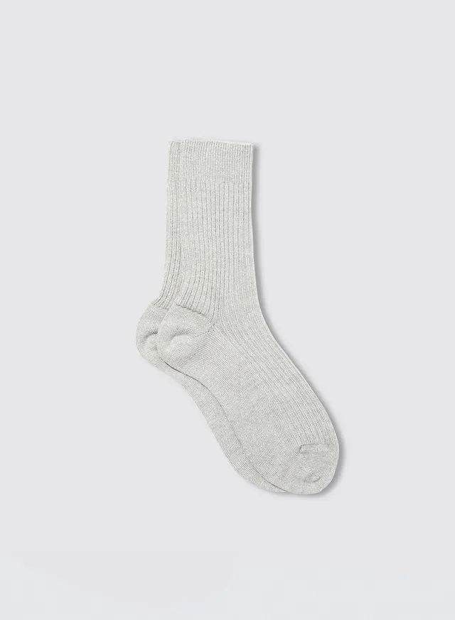 Maria la Rosa WD0A2UN4211 Socken Silver Lurex-Rippe