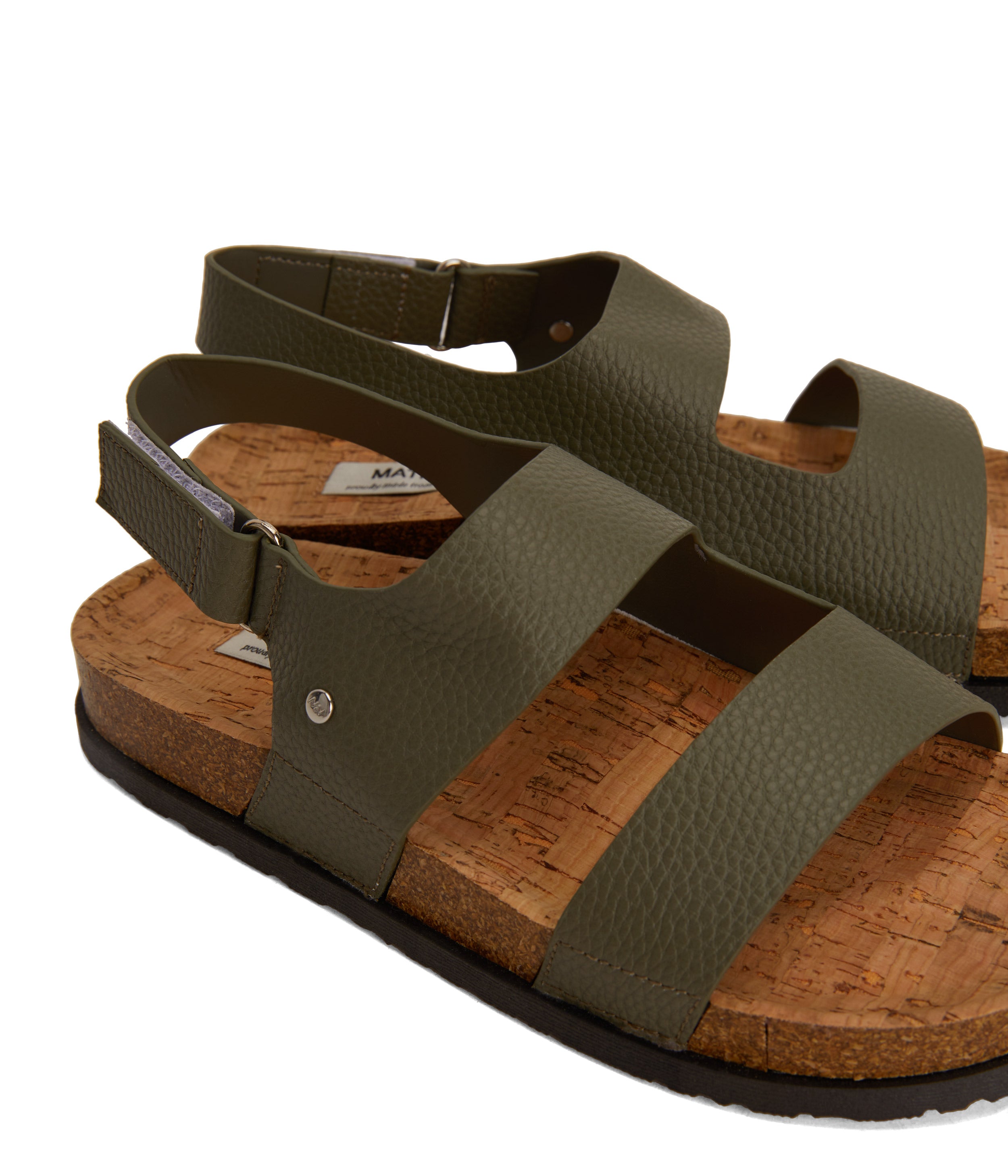 Matt & Nat Idly Sandale Schwarz 38 Klett vegan