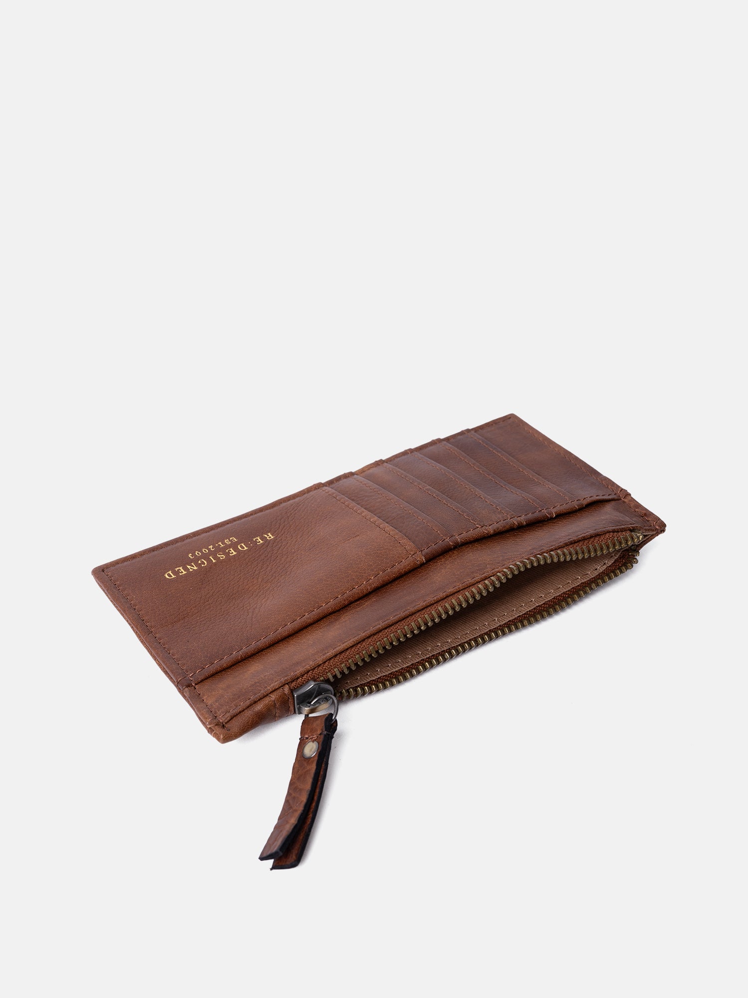 RE:DESIGNED Sonja Geldbörse Walnut Vollleder