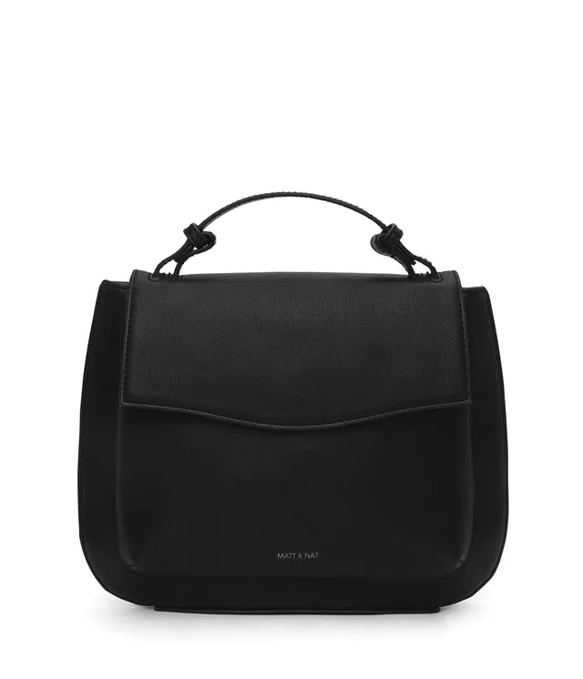 Matt & Nat Minnie Vintage Umhängetasche Schwarz vegan