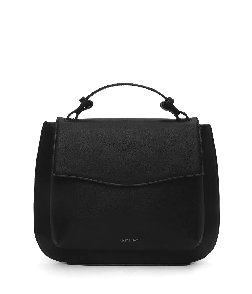 Matt & Nat Minnie Vintage Umhängetasche Schwarz vegan