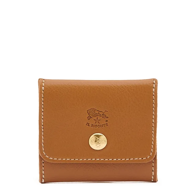 Il Bisonte Münzbeutel gianduia Vollleder
