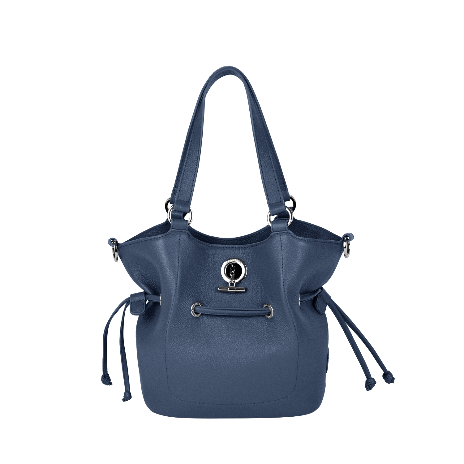 Lamarthe Paris Handtasche S Vollleder Dunkelblau